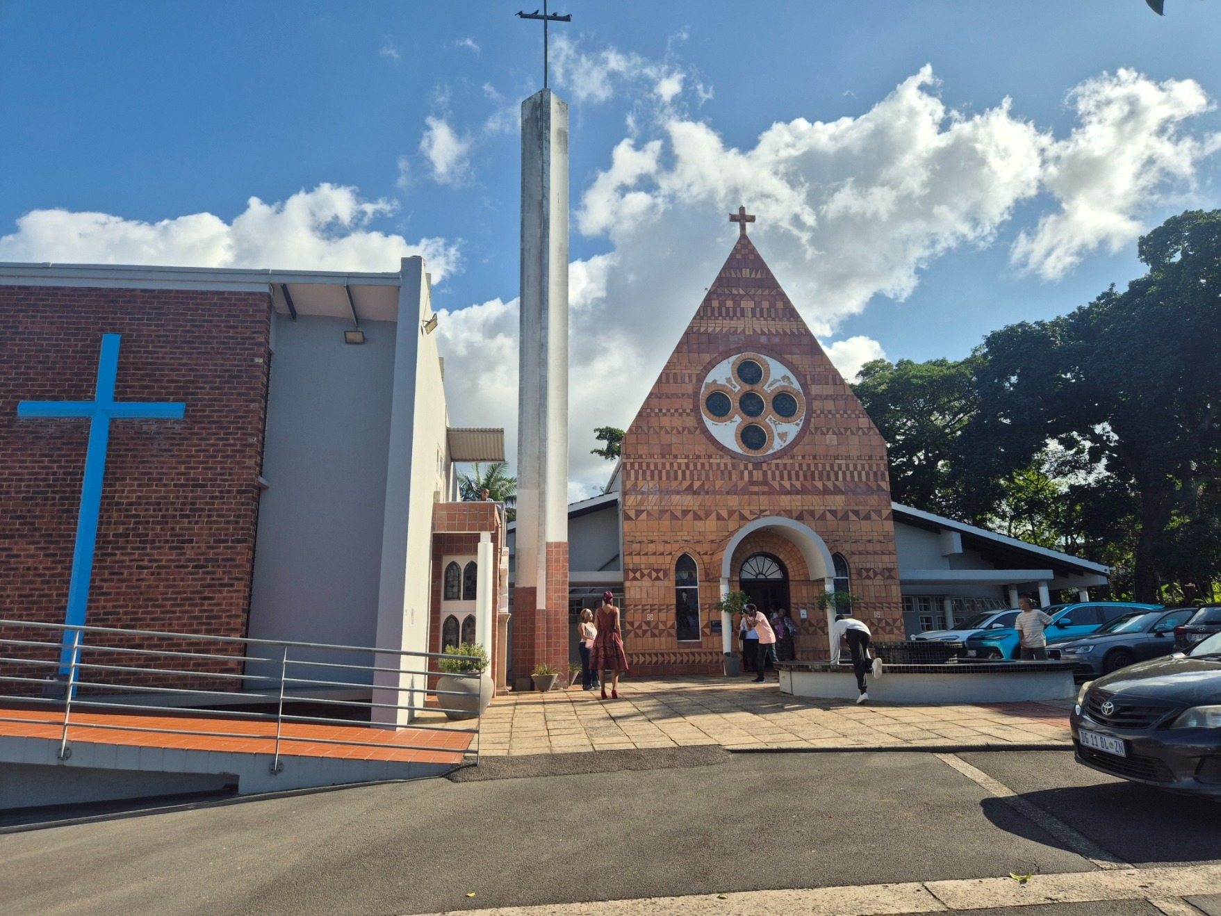 Church spire, east elevation