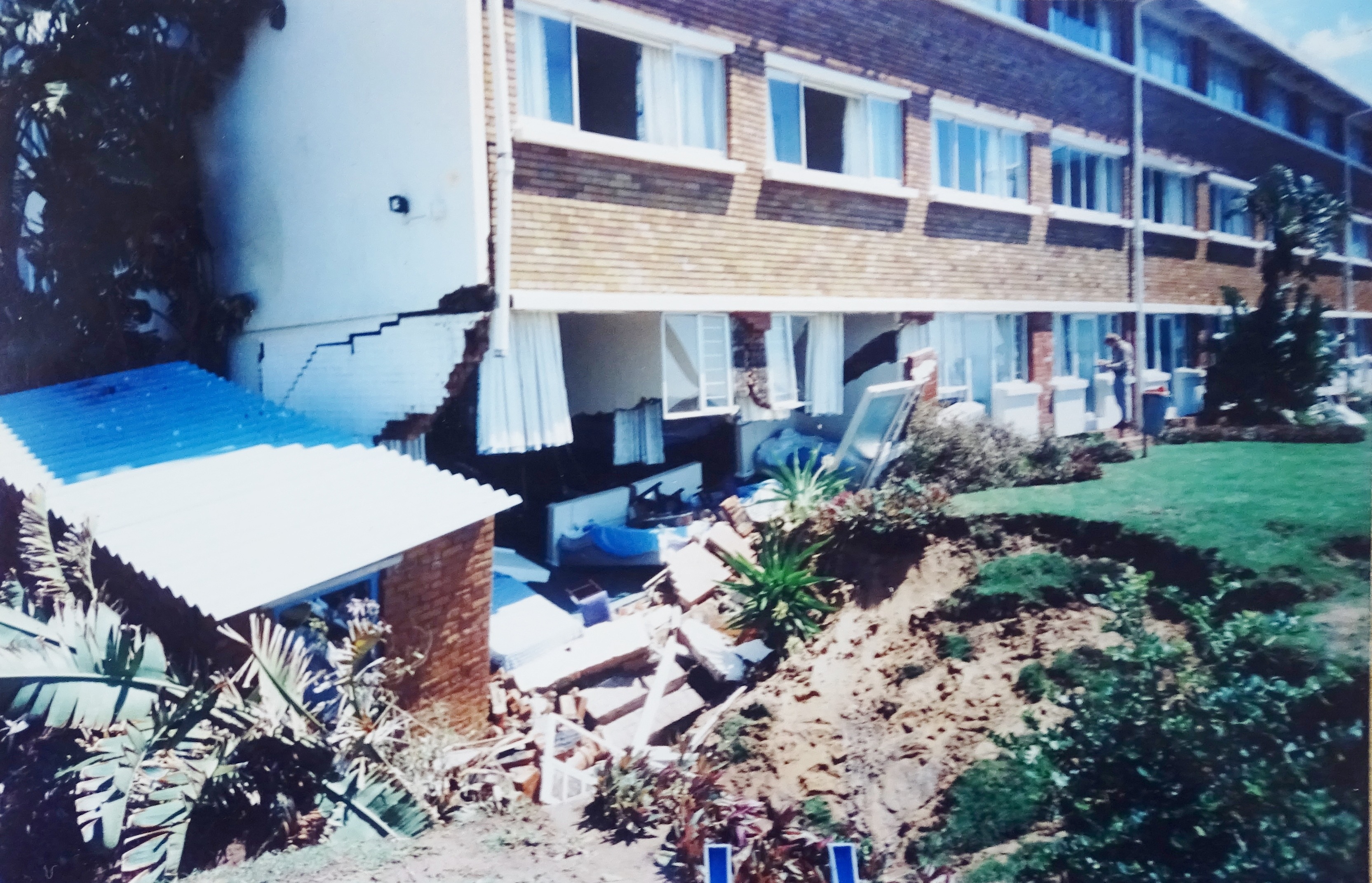 Storm damage at the Southern Sun Umhlanga Hotel